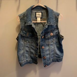 Super Cute Girls’ Jean-vest